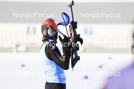 03.02.2022, Beijing, China (CHN): Vanessa Voigt (GER) - XXIV. Olympic Winter Games Beijing 2022, Biathlon, training, Beijing (CHN). www.nordicfocus.com. © Manzoni/NordicFocus. Every downloaded picture is fee-liable.