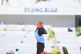 03.02.2022, Beijing, China (CHN): Undefined athlete competes - XXIV. Olympic Winter Games Beijing 2022, Biathlon, training, Beijing (CHN). www.nordicfocus.com. © Manzoni/NordicFocus. Every downloaded picture is fee-liable.