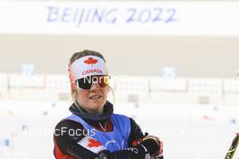 10.02.2022, Beijing, China (CHN): Emma Lunder (CAN) - XXIV. Olympic Winter Games Beijing 2022, Biathlon, training, Beijing (CHN). www.nordicfocus.com. © Manzoni/NordicFocus. Every downloaded picture is fee-liable.