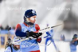 04.02.2022, Beijing, China (CHN): Tiril Eckhoff (NOR) - XXIV. Olympic Winter Games Beijing 2022, Biathlon, training, Beijing (CHN). www.nordicfocus.com. © Manzoni/NordicFocus. Every downloaded picture is fee-liable.