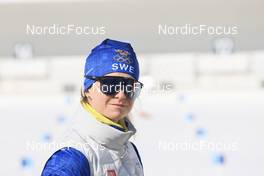 10.02.2022, Beijing, China (CHN): Mona Brorsson (SWE) - XXIV. Olympic Winter Games Beijing 2022, Biathlon, training, Beijing (CHN). www.nordicfocus.com. © Manzoni/NordicFocus. Every downloaded picture is fee-liable.