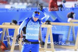 04.02.2022, Beijing, China (CHN): Anais Bescond (FRA) - XXIV. Olympic Winter Games Beijing 2022, Biathlon, training, Beijing (CHN). www.nordicfocus.com. © Manzoni/NordicFocus. Every downloaded picture is fee-liable.