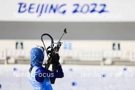 03.02.2022, Beijing, China (CHN): Hanna Sola (BLR) - XXIV. Olympic Winter Games Beijing 2022, Biathlon, training, Beijing (CHN). www.nordicfocus.com. © Manzoni/NordicFocus. Every downloaded picture is fee-liable.