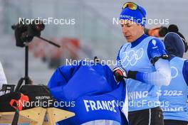 10.02.2022, Beijing, China (CHN): Quentin Fillon Maillet (FRA) - XXIV. Olympic Winter Games Beijing 2022, Biathlon, training, Beijing (CHN). www.nordicfocus.com. © Manzoni/NordicFocus. Every downloaded picture is fee-liable.