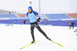17.02.2022, Beijing, China (CHN): Quentin Fillon Maillet (FRA) - XXIV. Olympic Winter Games Beijing 2022, Biathlon, training, Beijing (CHN). www.nordicfocus.com. © Manzoni/NordicFocus. Every downloaded picture is fee-liable.
