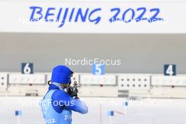 10.02.2022, Beijing, China (CHN): Anais Bescond (FRA) - XXIV. Olympic Winter Games Beijing 2022, Biathlon, training, Beijing (CHN). www.nordicfocus.com. © Manzoni/NordicFocus. Every downloaded picture is fee-liable.