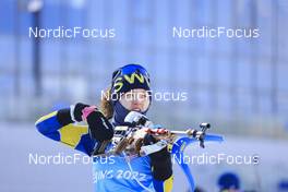 04.02.2022, Beijing, China (CHN): Linn Persson (SWE) - XXIV. Olympic Winter Games Beijing 2022, Biathlon, training, Beijing (CHN). www.nordicfocus.com. © Manzoni/NordicFocus. Every downloaded picture is fee-liable.