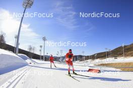 06.02.2022, Beijing, China (CHN): Event Feature: Swiss technicians at work - XXIV. Olympic Winter Games Beijing 2022, Biathlon, training, Beijing (CHN). www.nordicfocus.com. © Manzoni/NordicFocus. Every downloaded picture is fee-liable.