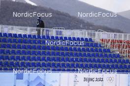 04.02.2022, Beijing, China (CHN): Event Feature: grand stand - XXIV. Olympic Winter Games Beijing 2022, Biathlon, training, Beijing (CHN). www.nordicfocus.com. © Manzoni/NordicFocus. Every downloaded picture is fee-liable.