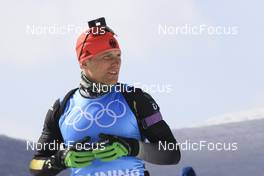 04.02.2022, Beijing, China (CHN): Erik Lesser (GER) - XXIV. Olympic Winter Games Beijing 2022, Biathlon, training, Beijing (CHN). www.nordicfocus.com. © Manzoni/NordicFocus. Every downloaded picture is fee-liable.