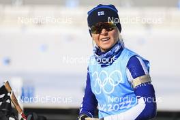 10.02.2022, Beijing, China (CHN): Mari Eder (FIN) - XXIV. Olympic Winter Games Beijing 2022, Biathlon, training, Beijing (CHN). www.nordicfocus.com. © Manzoni/NordicFocus. Every downloaded picture is fee-liable.