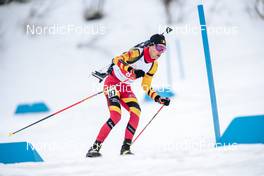 02.04.2022, Realp, Switzerland (SUI): Crenier Samuel (BEL) - Swiss Championships biathon, mass, Realp (SUI). www.nordicfocus.com. © Modica/NordicFocus. Every downloaded picture is fee-liable.