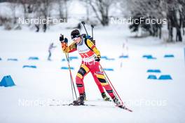 02.04.2022, Realp, Switzerland (SUI): Marti Lara (SUI) - Swiss Championships biathon, mass, Realp (SUI). www.nordicfocus.com. © Modica/NordicFocus. Every downloaded picture is fee-liable.
