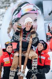 02.04.2022, Realp, Switzerland (SUI): Gasparin Elisa (SUI), Gasparin Aita (SUI), Gasparin Selina (SUI), (l-r)  - Swiss Championships biathon, mass, Realp (SUI). www.nordicfocus.com. © Modica/NordicFocus. Every downloaded picture is fee-liable.