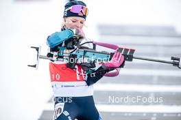 02.04.2022, Realp, Switzerland (SUI): Kaufmann Emma (SUI) - Swiss Championships biathon, mass, Realp (SUI). www.nordicfocus.com. © Modica/NordicFocus. Every downloaded picture is fee-liable.