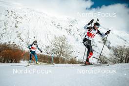 03.04.2022, Realp, Switzerland (SUI): Selina Murk (SUI), Alessia Nager (SUI), (l-r)  - Swiss Championships biathon, sprint, Realp (SUI). www.nordicfocus.com. © Modica/NordicFocus. Every downloaded picture is fee-liable.