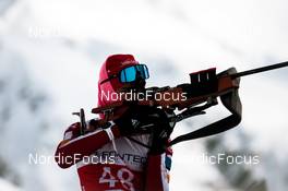 03.04.2022, Realp, Switzerland (SUI): Jens Berger (SUI) - Swiss Championships biathon, sprint, Realp (SUI). www.nordicfocus.com. © Modica/NordicFocus. Every downloaded picture is fee-liable.