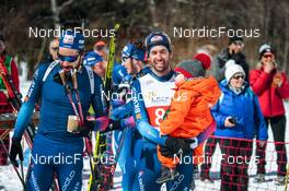 03.04.2022, Realp, Switzerland (SUI): Eligius Tambornino (SUI), Benjamin Weger (SUI), (l-r)  - Swiss Championships biathon, sprint, Realp (SUI). www.nordicfocus.com. © Modica/NordicFocus. Every downloaded picture is fee-liable.