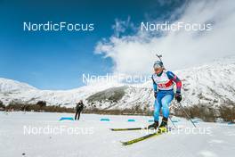 03.04.2022, Realp, Switzerland (SUI): Joscha Burkhalter (SUI) - Swiss Championships biathon, sprint, Realp (SUI). www.nordicfocus.com. © Modica/NordicFocus. Every downloaded picture is fee-liable.