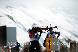 03.04.2022, Realp, Switzerland (SUI): Chiara Arnet (SUI) - Swiss Championships biathon, sprint, Realp (SUI). www.nordicfocus.com. © Modica/NordicFocus. Every downloaded picture is fee-liable.