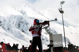 03.04.2022, Realp, Switzerland (SUI): Jens Berger (SUI) - Swiss Championships biathon, sprint, Realp (SUI). www.nordicfocus.com. © Modica/NordicFocus. Every downloaded picture is fee-liable.
