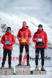 03.04.2022, Realp, Switzerland (SUI): Podium - Swiss Championships biathon, sprint, Realp (SUI). www.nordicfocus.com. © Modica/NordicFocus. Every downloaded picture is fee-liable.