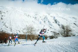 03.04.2022, Realp, Switzerland (SUI): Selina Murk (SUI), Jamina Brenner (SUI), Emma Kaufmann (SUI), (l-r)  - Swiss Championships biathon, sprint, Realp (SUI). www.nordicfocus.com. © Modica/NordicFocus. Every downloaded picture is fee-liable.