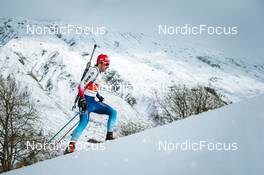 03.04.2022, Realp, Switzerland (SUI): Yannik Kreuzer (SUI) - Swiss Championships biathon, sprint, Realp (SUI). www.nordicfocus.com. © Modica/NordicFocus. Every downloaded picture is fee-liable.