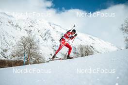 03.04.2022, Realp, Switzerland (SUI): Loris Maier (SUI) - Swiss Championships biathon, sprint, Realp (SUI). www.nordicfocus.com. © Modica/NordicFocus. Every downloaded picture is fee-liable.