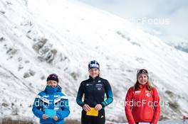 03.04.2022, Realp, Switzerland (SUI): Chiara Arnet (SUI), Alessia Laager (SUI), Lara Marti (SUI), (l-r) - Swiss Championships biathon, sprint, Realp (SUI). www.nordicfocus.com. © Modica/NordicFocus. Every downloaded picture is fee-liable.  