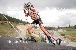 25.09.2022, Premanon, France (FRA): Pauline Jacquet (FRA) - Biathlon Samse Summer Tour, pursuit, Premanon (FRA). www.nordicfocus.com. © Thibaut/NordicFocus. Every downloaded picture is fee-liable.