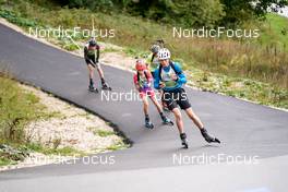 25.09.2022, Premanon, France (FRA): Emile Perrillat Bottonet (FRA) - Biathlon Samse Summer Tour, pursuit, Premanon (FRA). www.nordicfocus.com. © Thibaut/NordicFocus. Every downloaded picture is fee-liable.