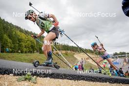 25.09.2022, Premanon, France (FRA): Ludivine Roche (FRA) - Biathlon Samse Summer Tour, pursuit, Premanon (FRA). www.nordicfocus.com. © Thibaut/NordicFocus. Every downloaded picture is fee-liable.