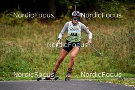 25.09.2022, Premanon, France (FRA): Matilda Dodos (FRA) - Biathlon Samse Summer Tour, pursuit, Premanon (FRA). www.nordicfocus.com. © Thibaut/NordicFocus. Every downloaded picture is fee-liable.