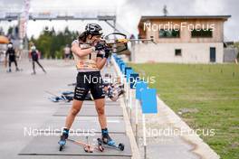25.09.2022, Premanon, France (FRA): Julia Simon (FRA) - Biathlon Samse Summer Tour, pursuit, Premanon (FRA). www.nordicfocus.com. © Thibaut/NordicFocus. Every downloaded picture is fee-liable.
