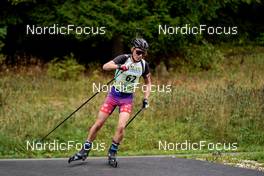 25.09.2022, Premanon, France (FRA): Corentin Jorda (FRA) - Biathlon Samse Summer Tour, pursuit, Premanon (FRA). www.nordicfocus.com. © Thibaut/NordicFocus. Every downloaded picture is fee-liable.