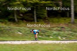25.09.2022, Premanon, France (FRA): Esteban Moreira (FRA) - Biathlon Samse Summer Tour, pursuit, Premanon (FRA). www.nordicfocus.com. © Thibaut/NordicFocus. Every downloaded picture is fee-liable.