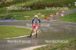 25.09.2022, Premanon, France (FRA): Nathanael Peaquin (FRA) - Biathlon Samse Summer Tour, pursuit, Premanon (FRA). www.nordicfocus.com. © Thibaut/NordicFocus. Every downloaded picture is fee-liable.