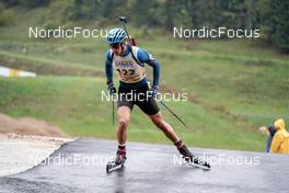 25.09.2022, Premanon, France (FRA): Victor Cullet (FRA) - Biathlon Samse Summer Tour, pursuit, Premanon (FRA). www.nordicfocus.com. © Thibaut/NordicFocus. Every downloaded picture is fee-liable.
