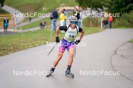 25.09.2022, Premanon, France (FRA): Romain Michaud (FRA) - Biathlon Samse Summer Tour, pursuit, Premanon (FRA). www.nordicfocus.com. © Thibaut/NordicFocus. Every downloaded picture is fee-liable.