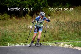 25.09.2022, Premanon, France (FRA): Clemence Cespedes (FRA) - Biathlon Samse Summer Tour, pursuit, Premanon (FRA). www.nordicfocus.com. © Thibaut/NordicFocus. Every downloaded picture is fee-liable.