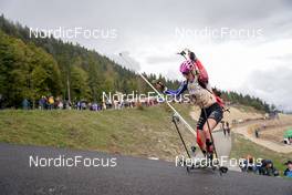 25.09.2022, Premanon, France (FRA): Chloe Bened (FRA) - Biathlon Samse Summer Tour, pursuit, Premanon (FRA). www.nordicfocus.com. © Thibaut/NordicFocus. Every downloaded picture is fee-liable.