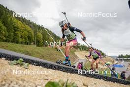 25.09.2022, Premanon, France (FRA): Fiona Laurent (FRA) - Biathlon Samse Summer Tour, pursuit, Premanon (FRA). www.nordicfocus.com. © Thibaut/NordicFocus. Every downloaded picture is fee-liable.
