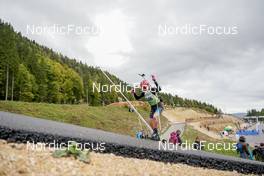 25.09.2022, Premanon, France (FRA): Jade Beaudon (FRA) - Biathlon Samse Summer Tour, pursuit, Premanon (FRA). www.nordicfocus.com. © Thibaut/NordicFocus. Every downloaded picture is fee-liable.