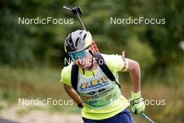 25.09.2022, Premanon, France (FRA): Romane Ouvrier Buffet (FRA) - Biathlon Samse Summer Tour, pursuit, Premanon (FRA). www.nordicfocus.com. © Thibaut/NordicFocus. Every downloaded picture is fee-liable.