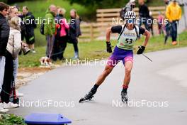24.09.2022, Premanon, France (FRA): Romain Michaud (FRA) - Biathlon Samse Summer Tour, sprint, Premanon (FRA). www.nordicfocus.com. © Thibaut/NordicFocus. Every downloaded picture is fee-liable.