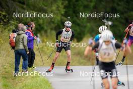 24.09.2022, Premanon, France (FRA): Hugo Fink (FRA) - Biathlon Samse Summer Tour, sprint, Premanon (FRA). www.nordicfocus.com. © Thibaut/NordicFocus. Every downloaded picture is fee-liable.