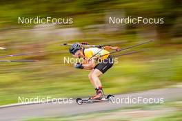 24.09.2022, Premanon, France (FRA): Tom Smith (FRA) - Biathlon Samse Summer Tour, sprint, Premanon (FRA). www.nordicfocus.com. © Thibaut/NordicFocus. Every downloaded picture is fee-liable.