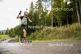 24.09.2022, Premanon, France (FRA): Nans Madelenat (FRA) - Biathlon Samse Summer Tour, sprint, Premanon (FRA). www.nordicfocus.com. © Thibaut/NordicFocus. Every downloaded picture is fee-liable.