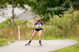 24.09.2022, Premanon, France (FRA): Juliane Jacob (FRA) - Biathlon Samse Summer Tour, sprint, Premanon (FRA). www.nordicfocus.com. © Thibaut/NordicFocus. Every downloaded picture is fee-liable.
